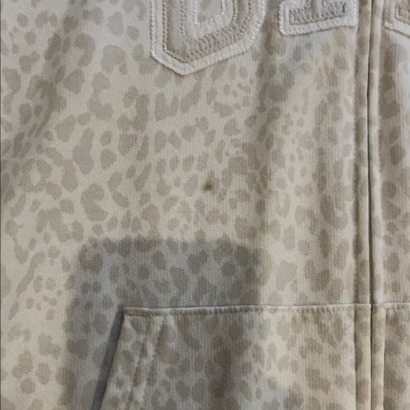 GAP Cream Leopard Print Zip Hoodie - Picture 4 of 4